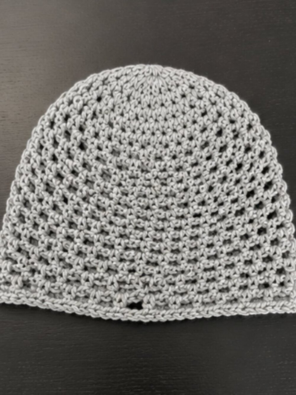 Light Gray Crochet Beanie